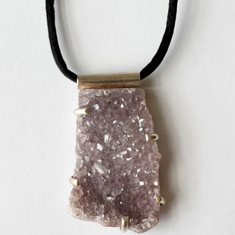 Amethyst & Sterling Necklace - necklace
