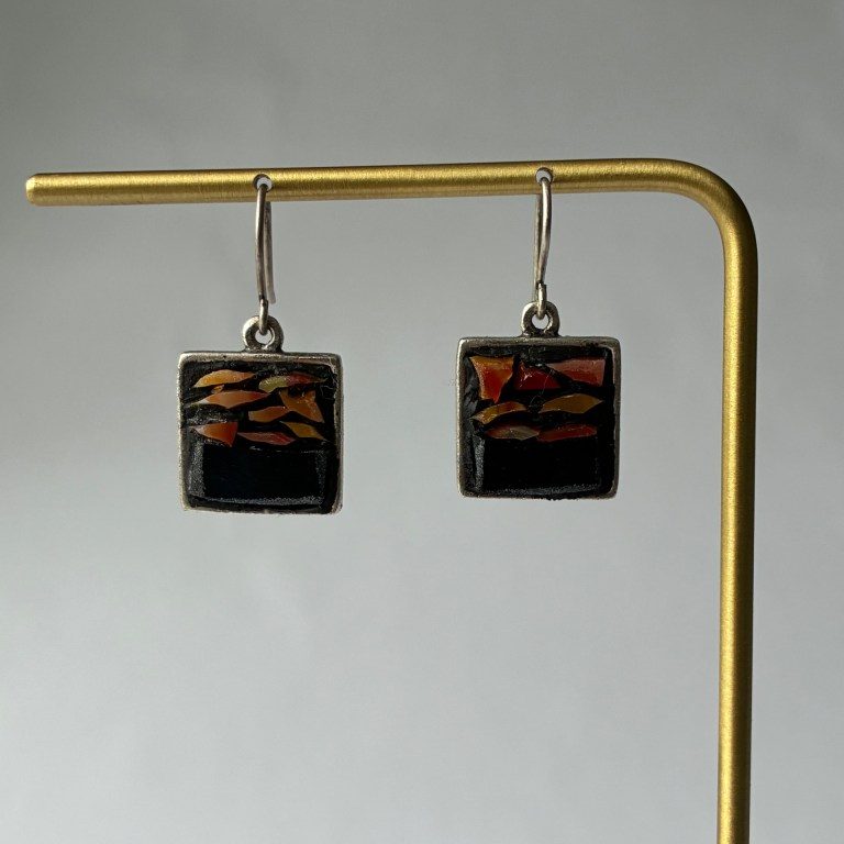 Angels & Demons Enamel Earrings - earrings