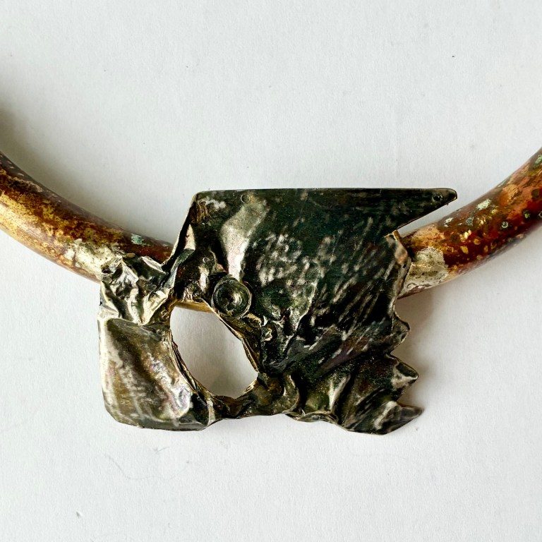 Bow Copper Necklace” -  necklace