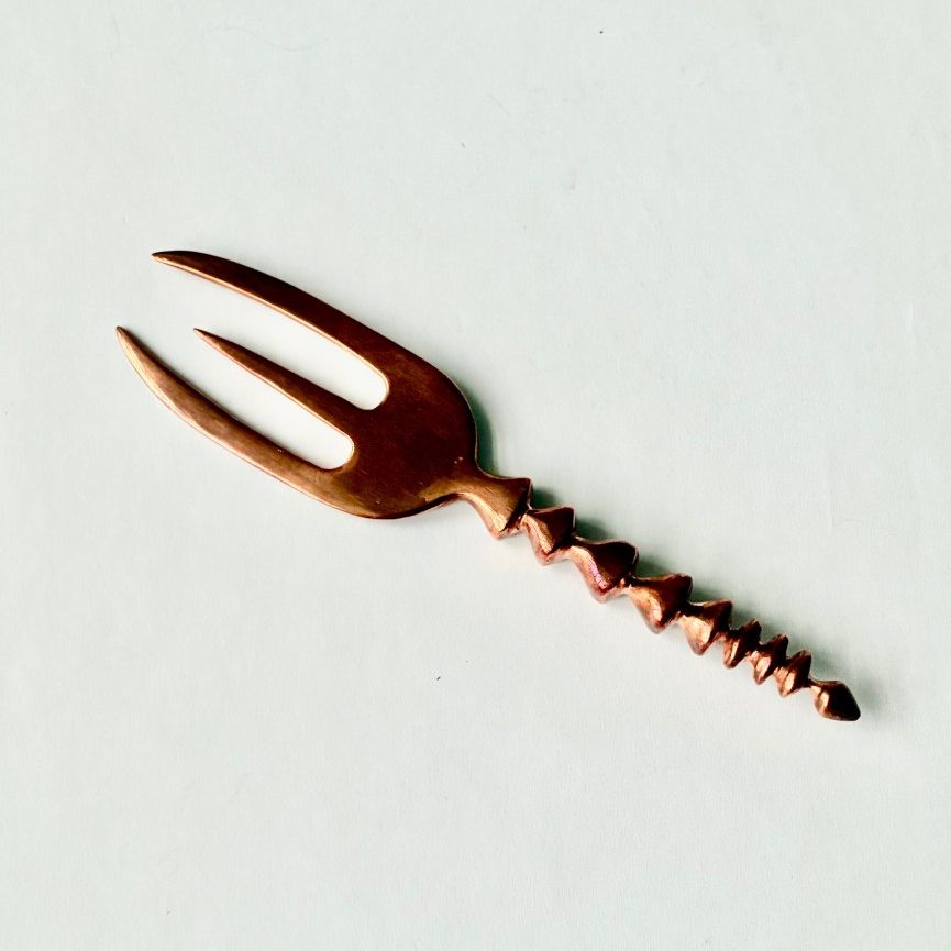 Copper Charcuterie Fork - kitchenware