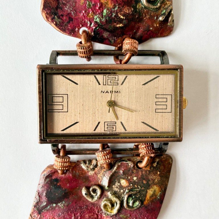 Copper Rectangular-face watch - watch