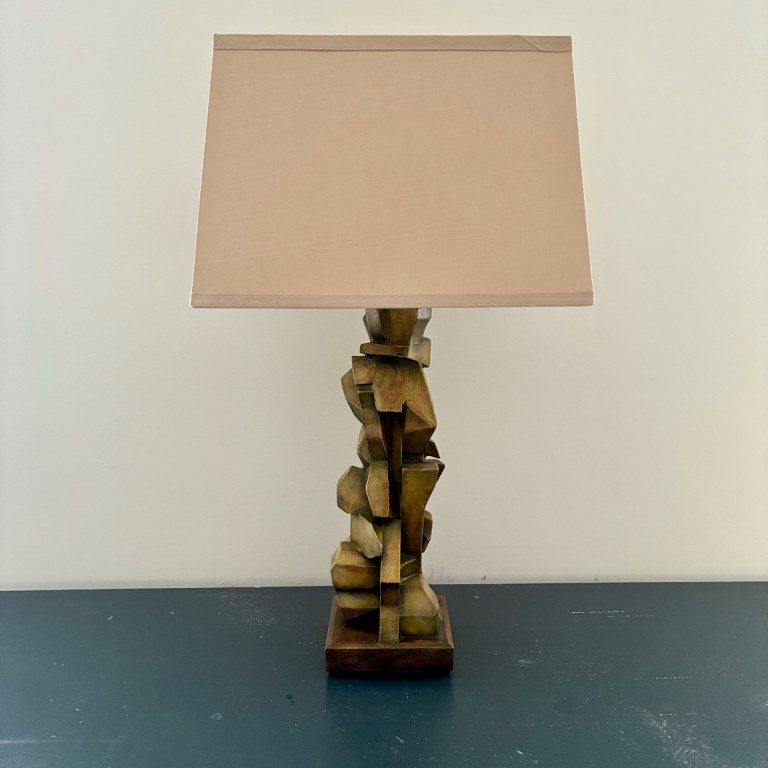 Cubic Pink - wood lamp