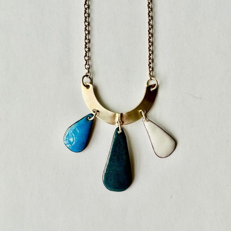 Droplet Arc Necklace - necklace