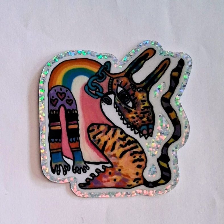 Glitter stickers