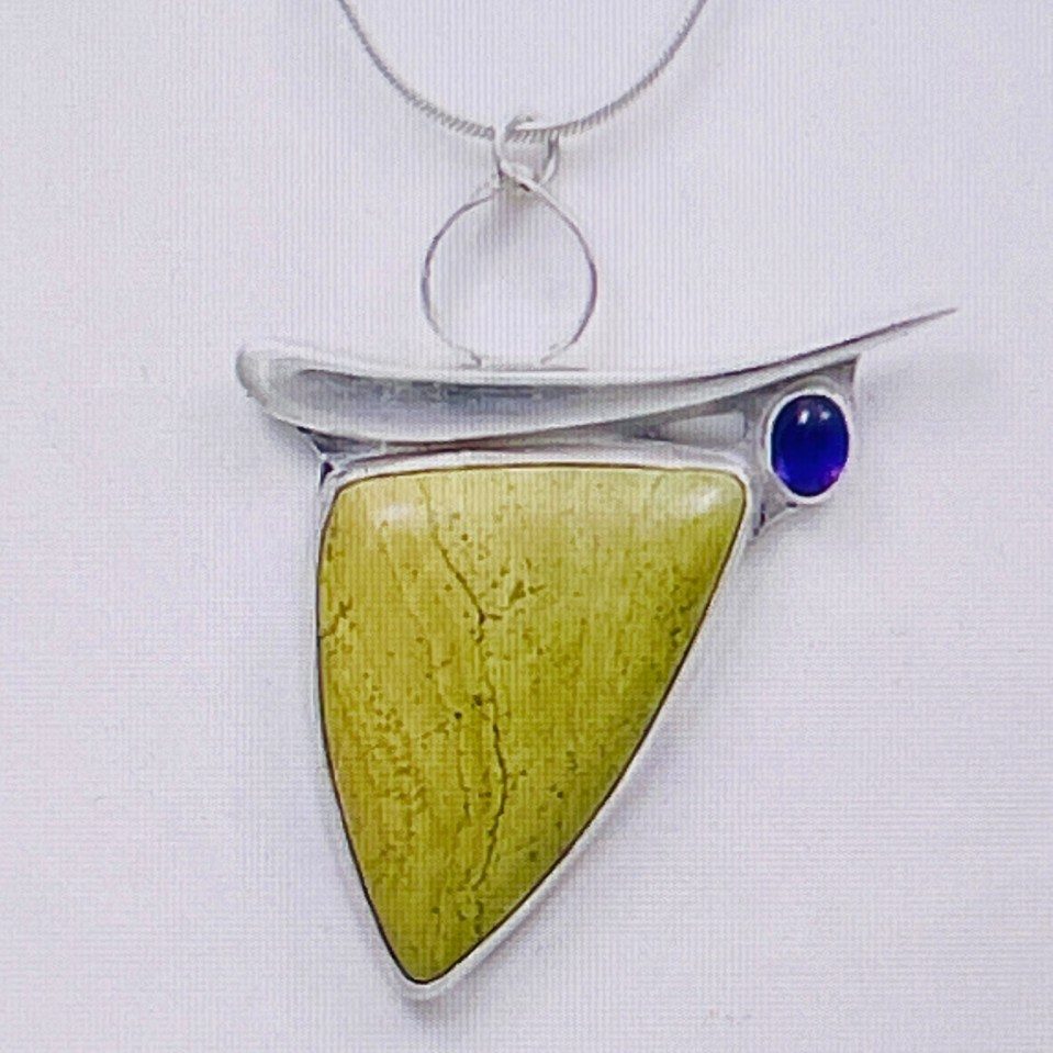Green Jasper - necklace