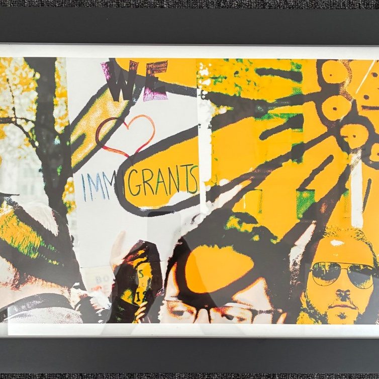 Love Immigrants - framed photo