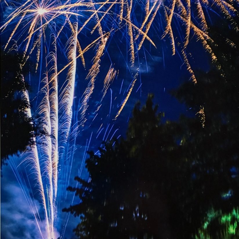 Loyola Fireworks - print