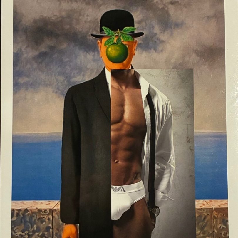 Magritte Apple Man - print