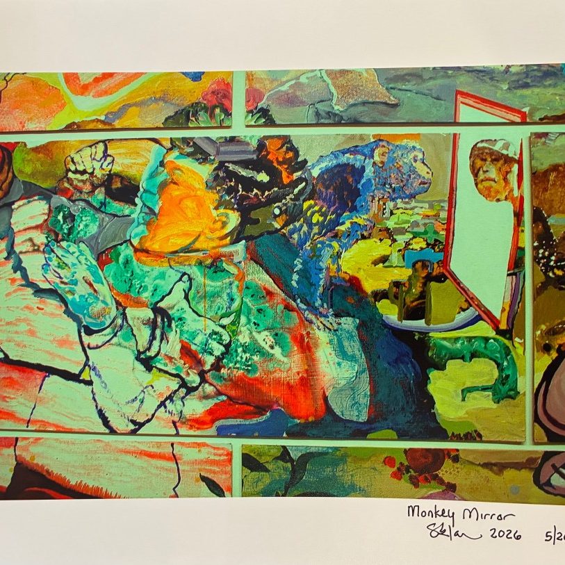 Monkey Mirror - Giclee Print