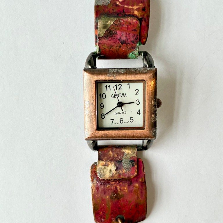Square Face Copper Watch - watch