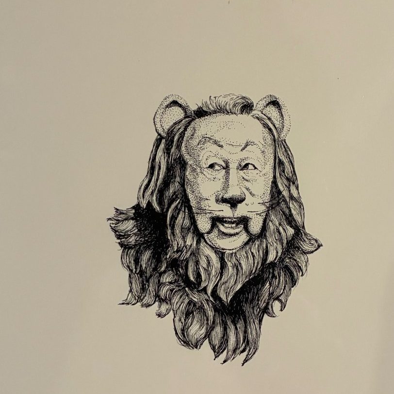 The Cowardly Lion - print