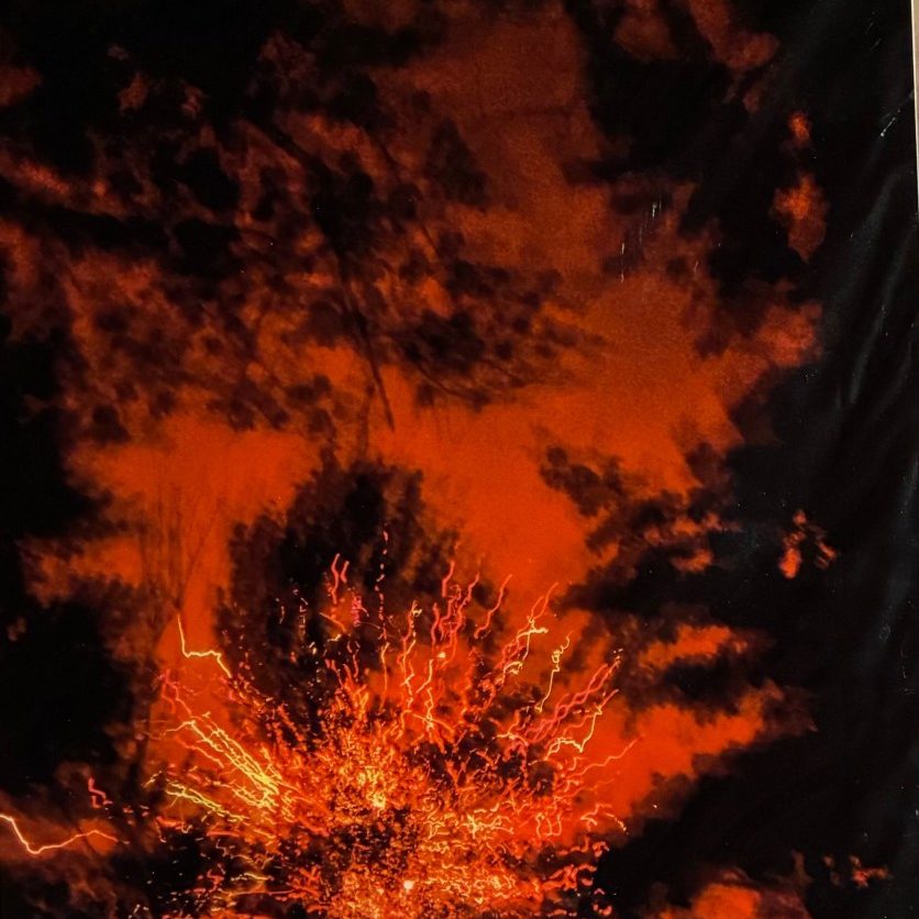 Red Sky and Lightning