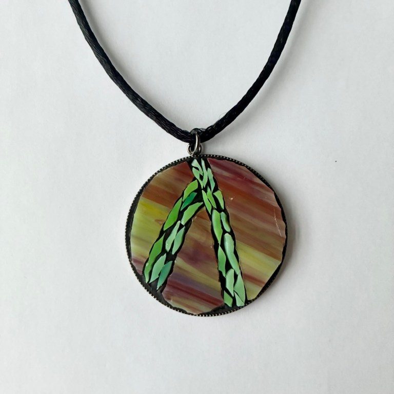 "Round Mosaic Necklace" - Joseph Frumpkin