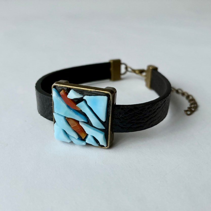"Brass Leather Bracelet" - Joseph Frumkin