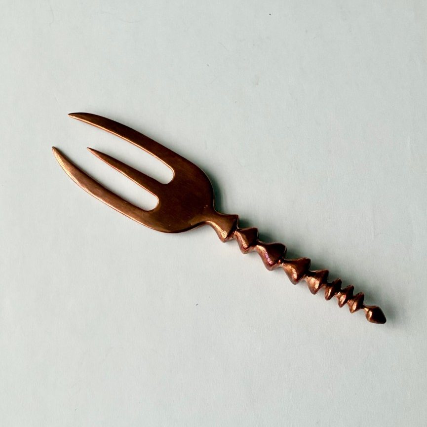 Copper Charcuterie Fork - Ralph Skunkie Davis