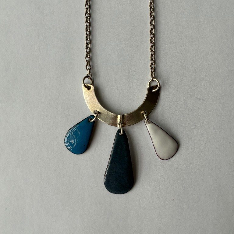 "Droplet Arc Necklace" - Mary Laskey