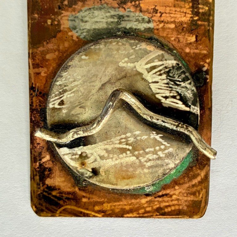"Rectangular Lapel Pin/Brooch" - Hedda Lupin