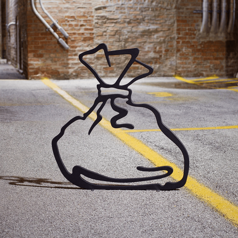 Trash - freestanding sculpture