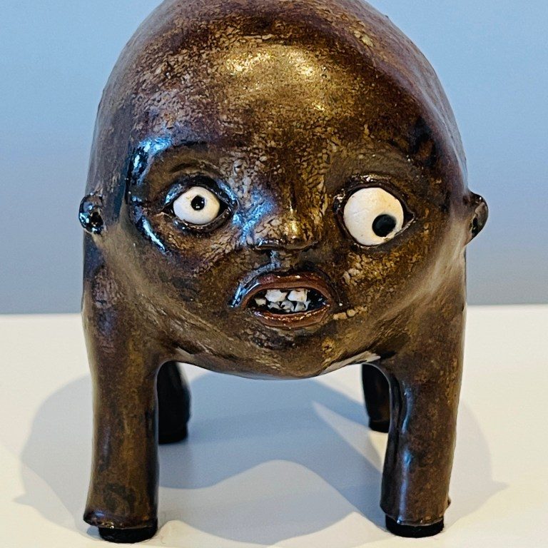 Brown Confusion - ceramic figure