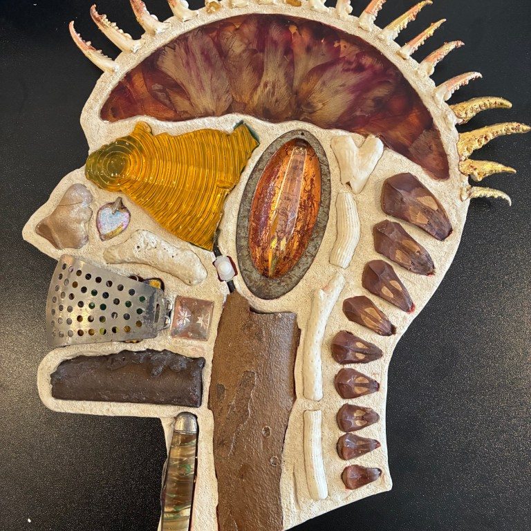 Large Skullhead 1 - ceramic sculpture
