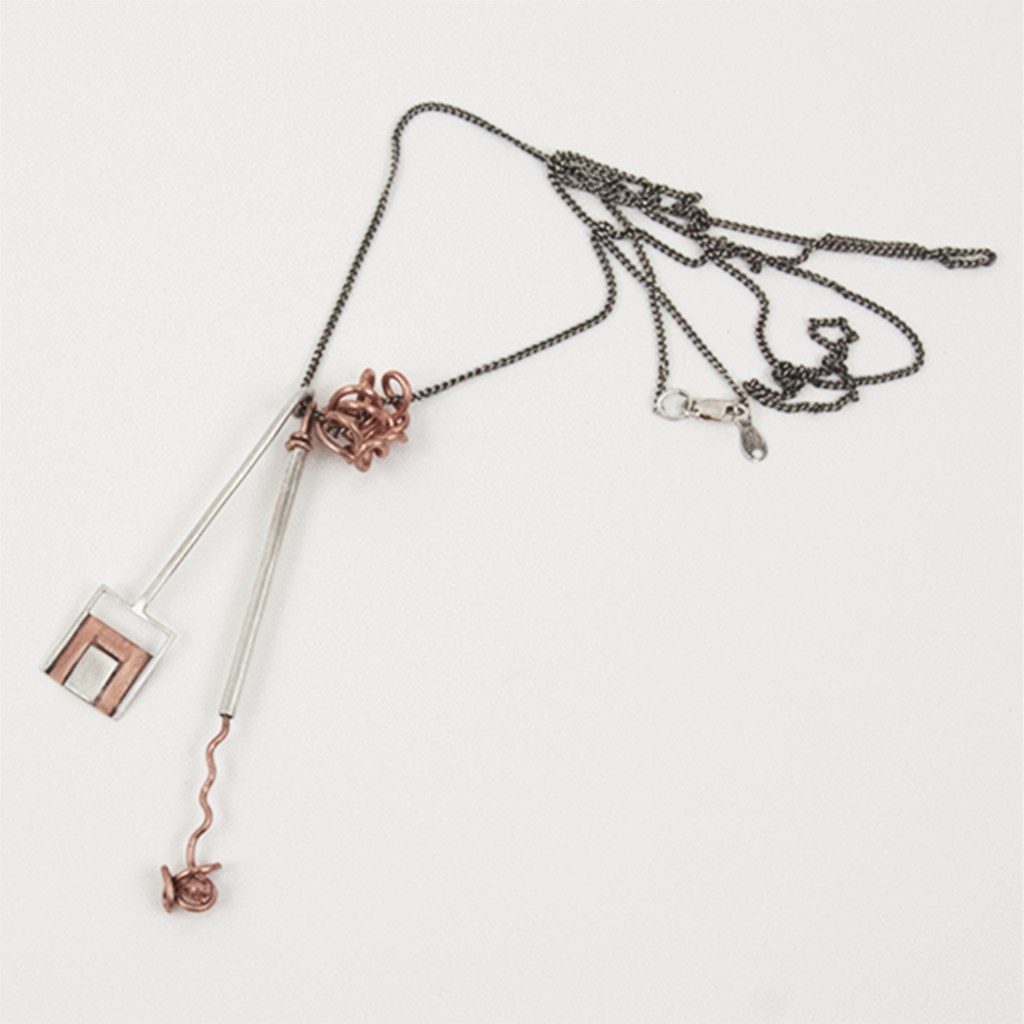3 Shapes Long Necklace - necklace