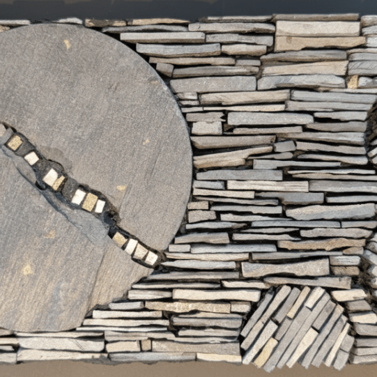 “That’s No Moon” - Mosaic Wall Art - Joseph Frumkin