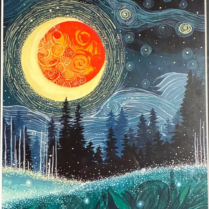 "Blood Moon" - (Framed Print) - Micki Croisant